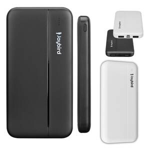 10000mAh Micro+Type C Girişli Powerbank Siyah / Beyaz