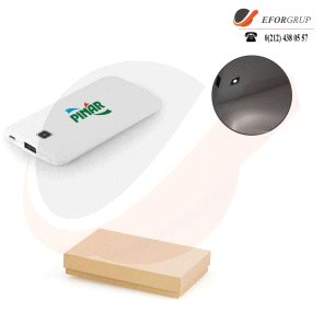 4000 mAh Baskılı ve Ledli Powerbank
