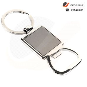 Açacaklı Kare Metal Anahtarlık