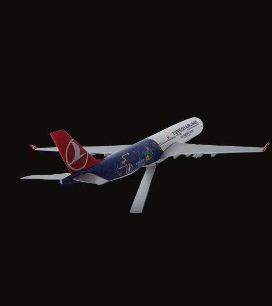 Airbus A330 Logo Baskılı Uçak Maketi