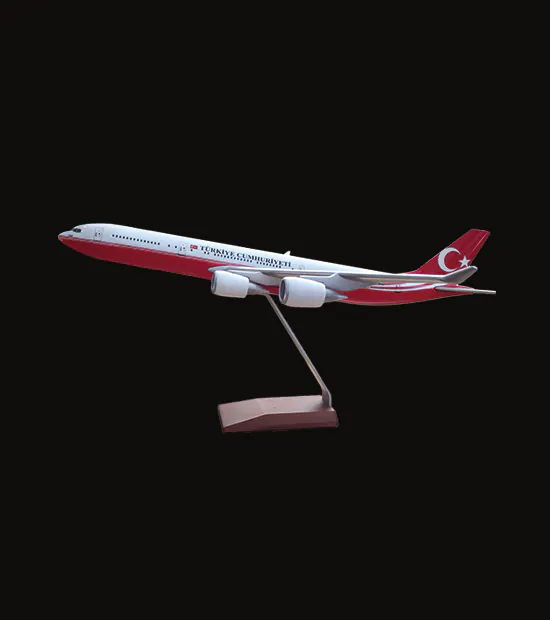 Airbus A340 Logo Baskılı Uçak Maketi