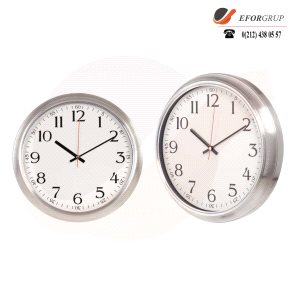 Alüminyum Çerçeveli Duvar Saati(350 mm)