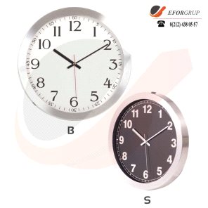 Alüminyum Duvar Saati (400 mm)