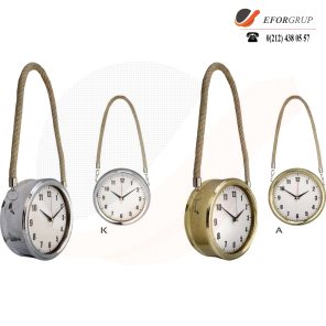 Askılı Krom Duvar Saati