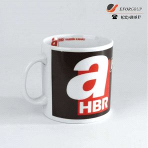 Atlas Baskılı Porselen Kupa