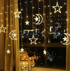 Ay ve Yıldız Perde LED Işık