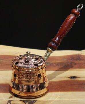 Bakır Otantik Ritüel Gezdirme Tütsülük & Buhurdanlık