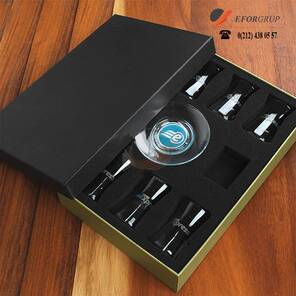 Baskılı 6'lı Çay Bardağı Seti