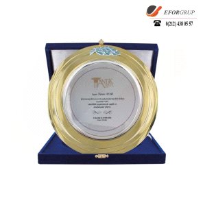 Baskılı Gümüş Tabak Plaket
