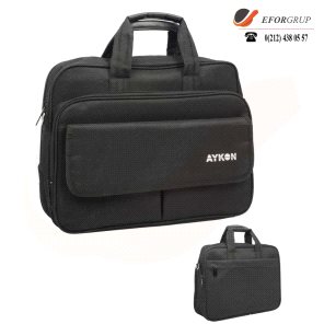 Baskılı Laptop Çantası (Çok Cepli)