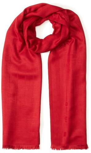 Beymen Hediye Kırmızı Logo Detaylı Kadın Şal - 3