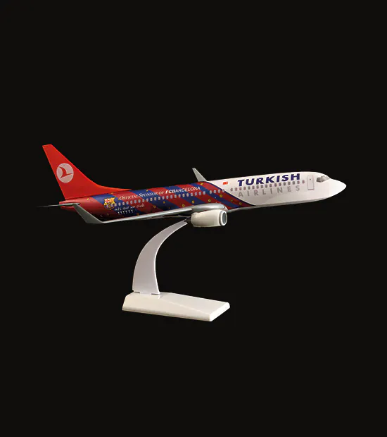 Boeing 737-800 Logo Baskılı Uçak Maketi