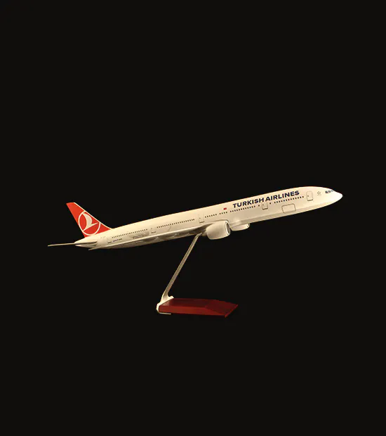 Boeing 777 Logo Baskılı Uçak Maketi