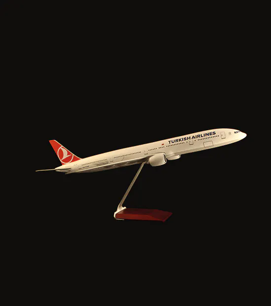 Boeing 777 Logo Baskılı Uçak Maketi