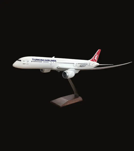 Boeing 787 Dreamliner Logo Baskılı Uçak Maketi
