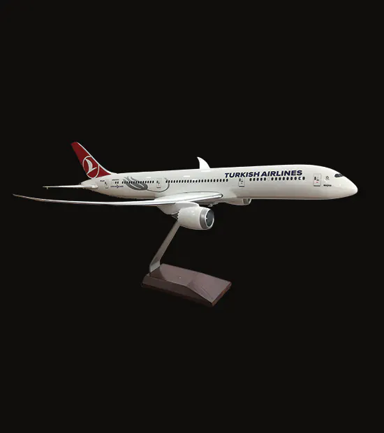 Boeing 787 Dreamliner Logo Baskılı Uçak Maketi