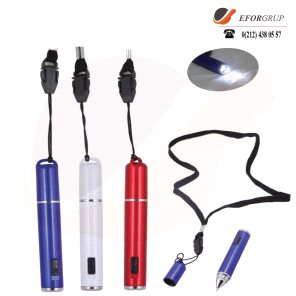 Boyun Askılı Tükenmez Penlight Kalem