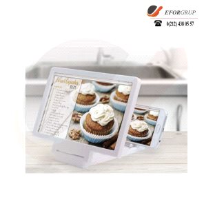 Büyüteçli Telefon Standı