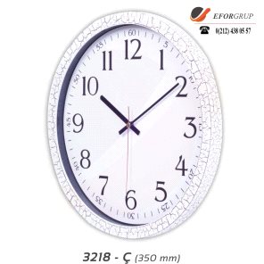 Çatlak Desenli Plastik Duvar Saati (350 mm)