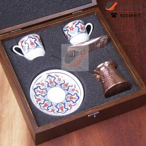 Cezveli Kahve Fincanı Seti