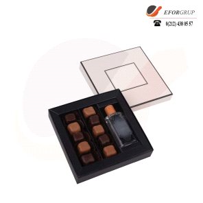 Çikolata Kaplı Fıstıklı Lokum + Kolonya Seti