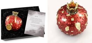 Coho Objet Coho Box Brilliant Wine Red Aşk Narı Sanatsal Dekoratif Obje