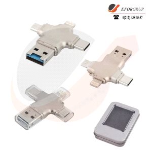 Çok Girişli Metal USB Bellek