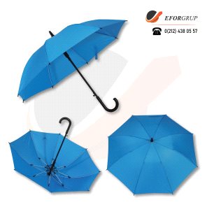 Deniz Mavisi Baston Şemsiye