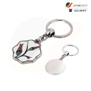 Desenli Metal Anahtarlık