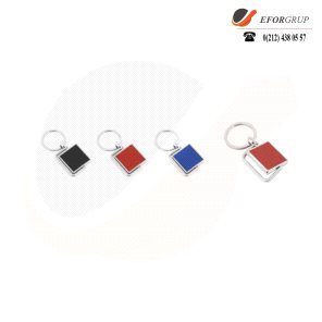 Dönerli Metal Anahtarlık (Kare)