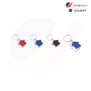 Dönerli Metal Anahtarlık (Ev)