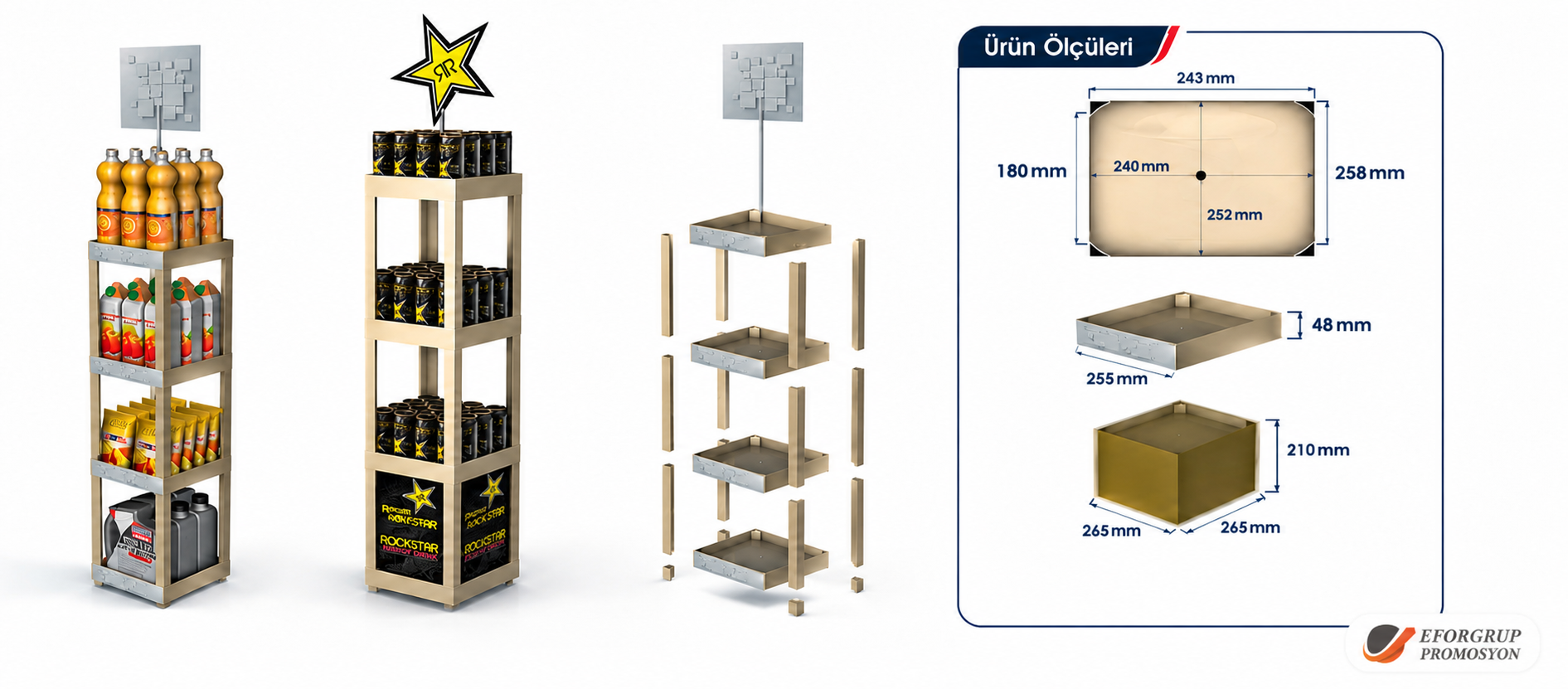 24x24 Demonte Enjeksiyon Stand