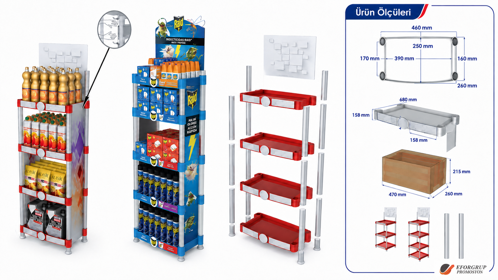 39x25 Demonte Enjeksiyon Stand