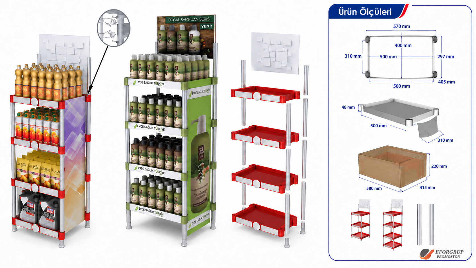 40x50 Demonte Enjeksiyon Stand