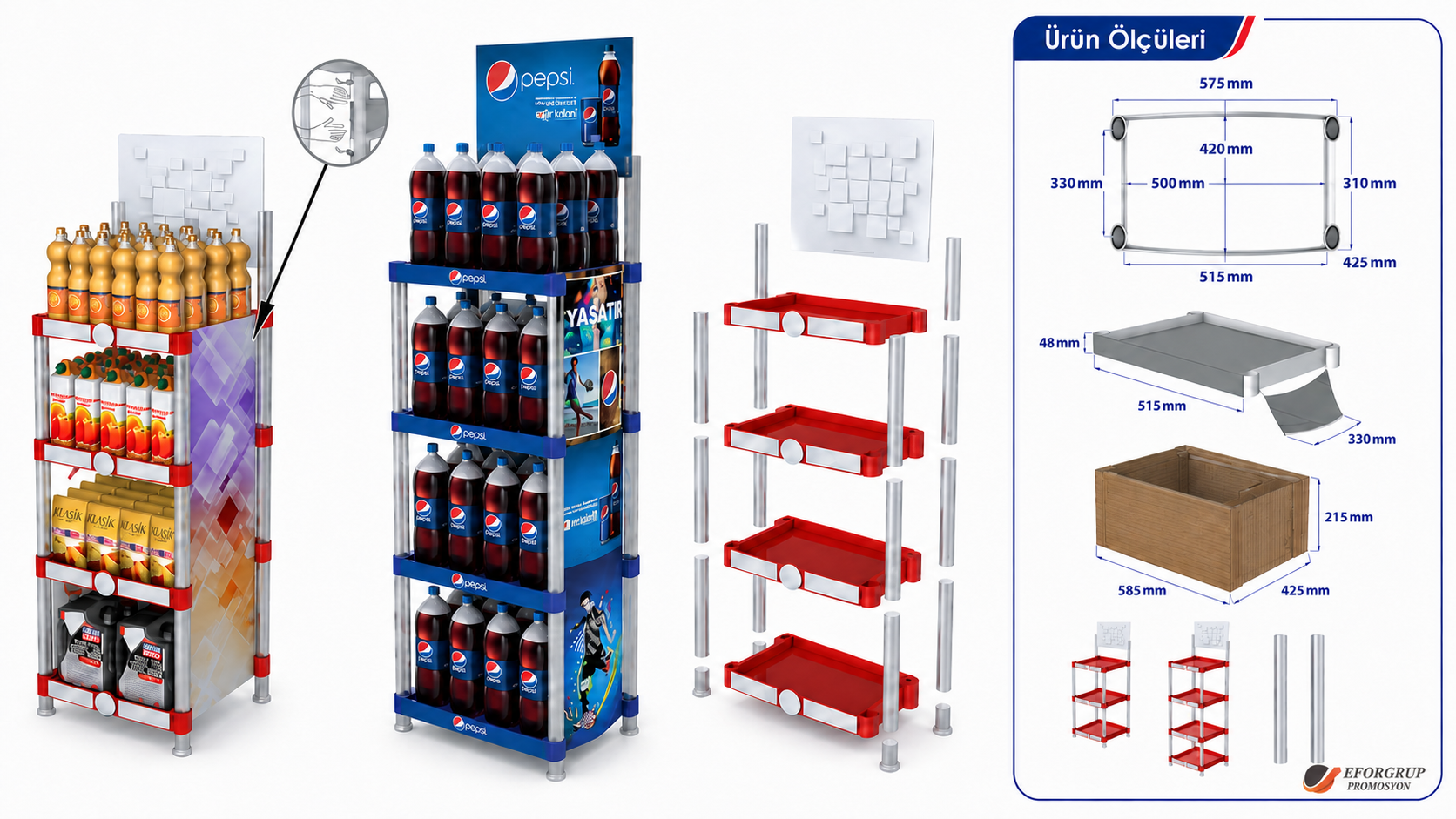 50x42 Demonte Enjeksiyon Stand
