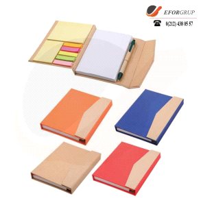 Promosyon Geri Dönüşümlü Renkli Defter