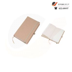 Geri Dönüşümlü Kraft Lastikli Defter