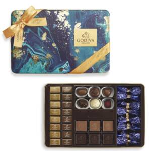 GODİVA Signature Tin Box, 92 Adet Asorti Çikolata