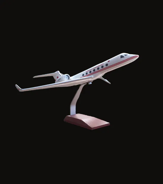 Gulfstream G550 Logo Baskılı Uçak Maketi