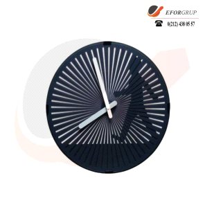 Hareketli Yürüyen adam figürlü Duvar Saati