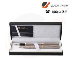 Honour Karbon Gri 2'Li Tükenmez,Dolma Kalem Seti