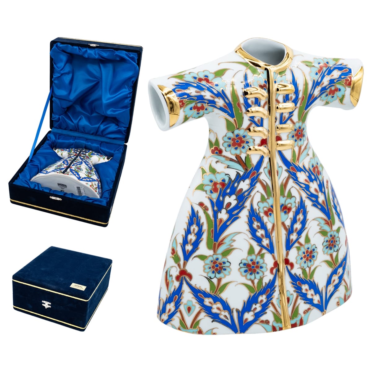 Kadife Kutulu Kaftan - Logo Baskılı
