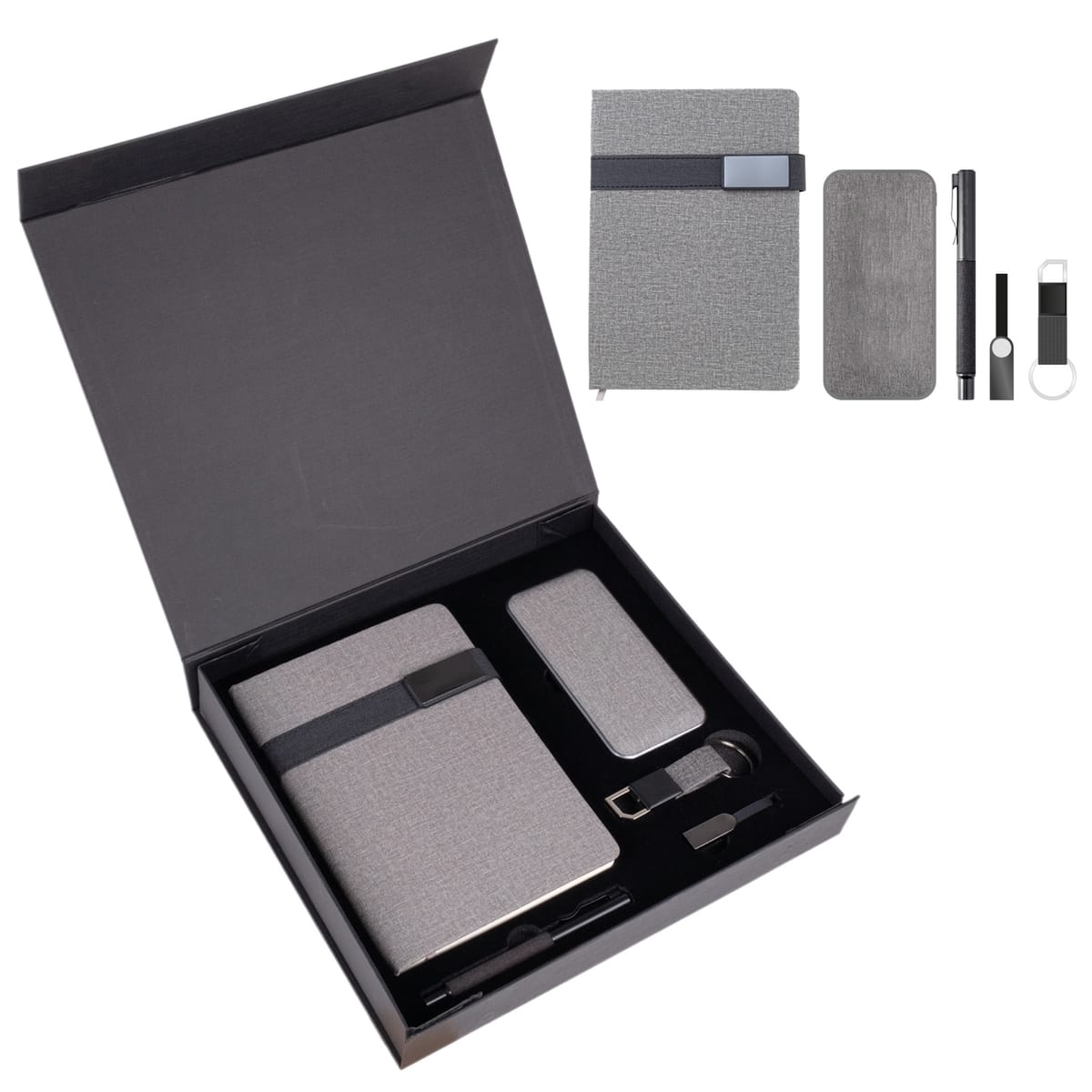 Karton Kutulu Vip Set 10.000 MAH 14,5X21CM Metal - Logo Baskılı