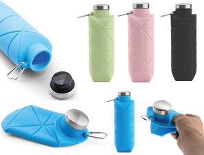 KATLANABİLİR SİLİKON MATARA 700 ML - 4 RENK