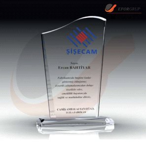 İsme Özel Kristal Plaket