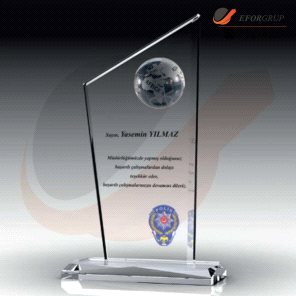Promosyon İsme Özel Kristal Plaket