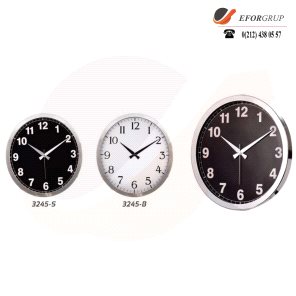 Krom Çerçeveli Duvar Saati