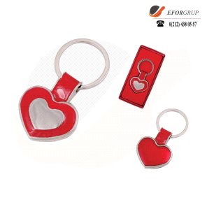 Kutulu Kalpli Metal Anahtarlık