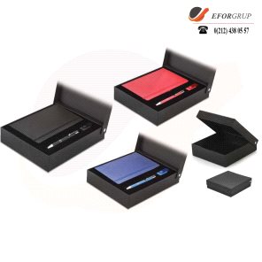 Kutulu VIP Set(Defter+Tükenmez Kalem+Usb Bellek)