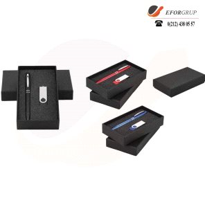 Kutulu VIP Set(Roller Kalem+Usb Bellek)